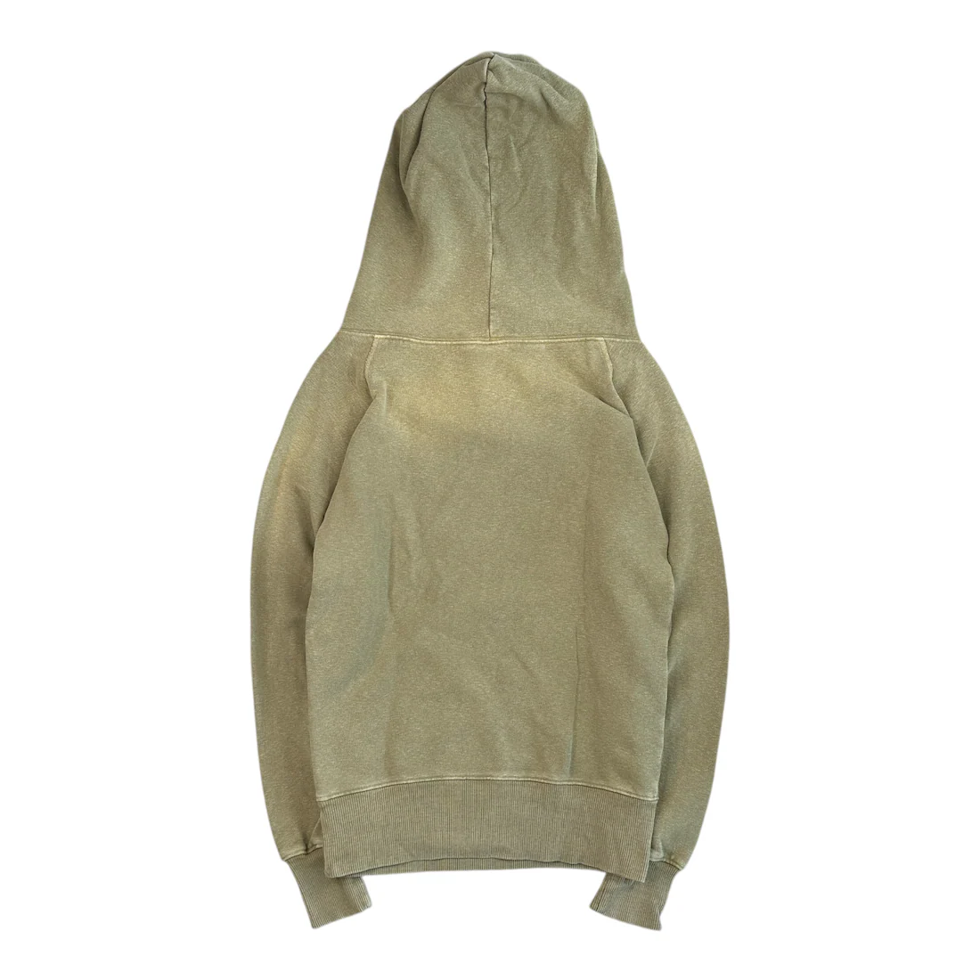 (2) KAPITAL TRI-BUTTON PULLOVER HOODIE - LIGHT KHAKI - Image 2