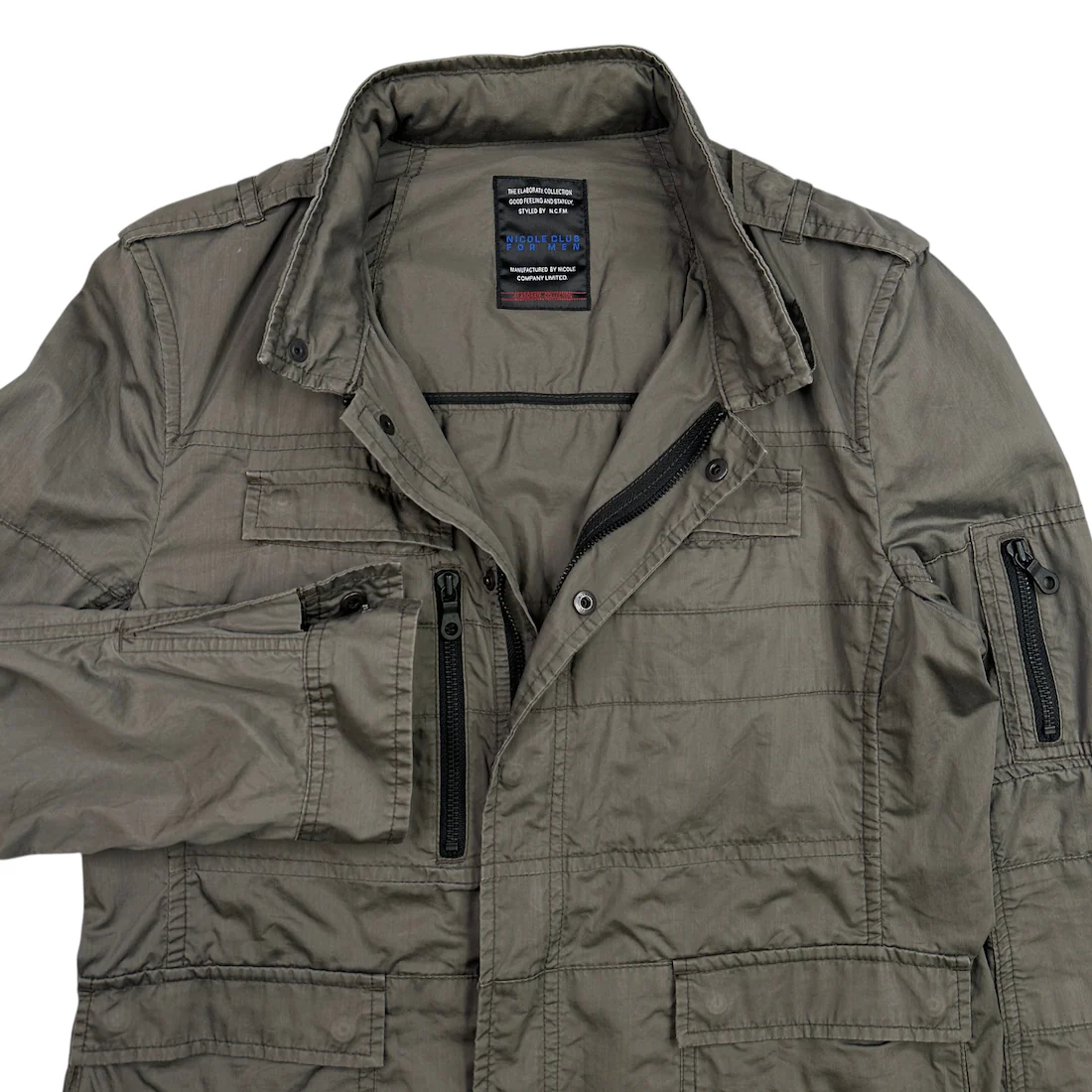 (46) NICOLE CLUB FOR MEN MILITARY JACKET - KHAKI - Image 4