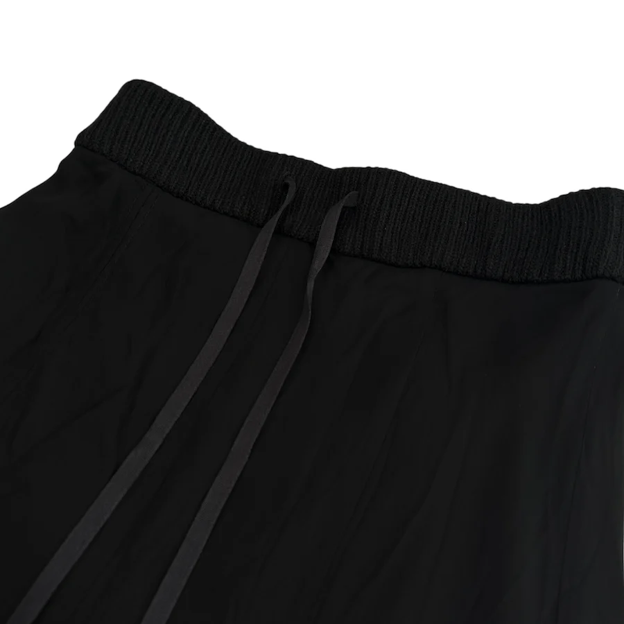 BAJRA DOUBLE LAYERED MAXI SKIRT - BLACK - Image 2