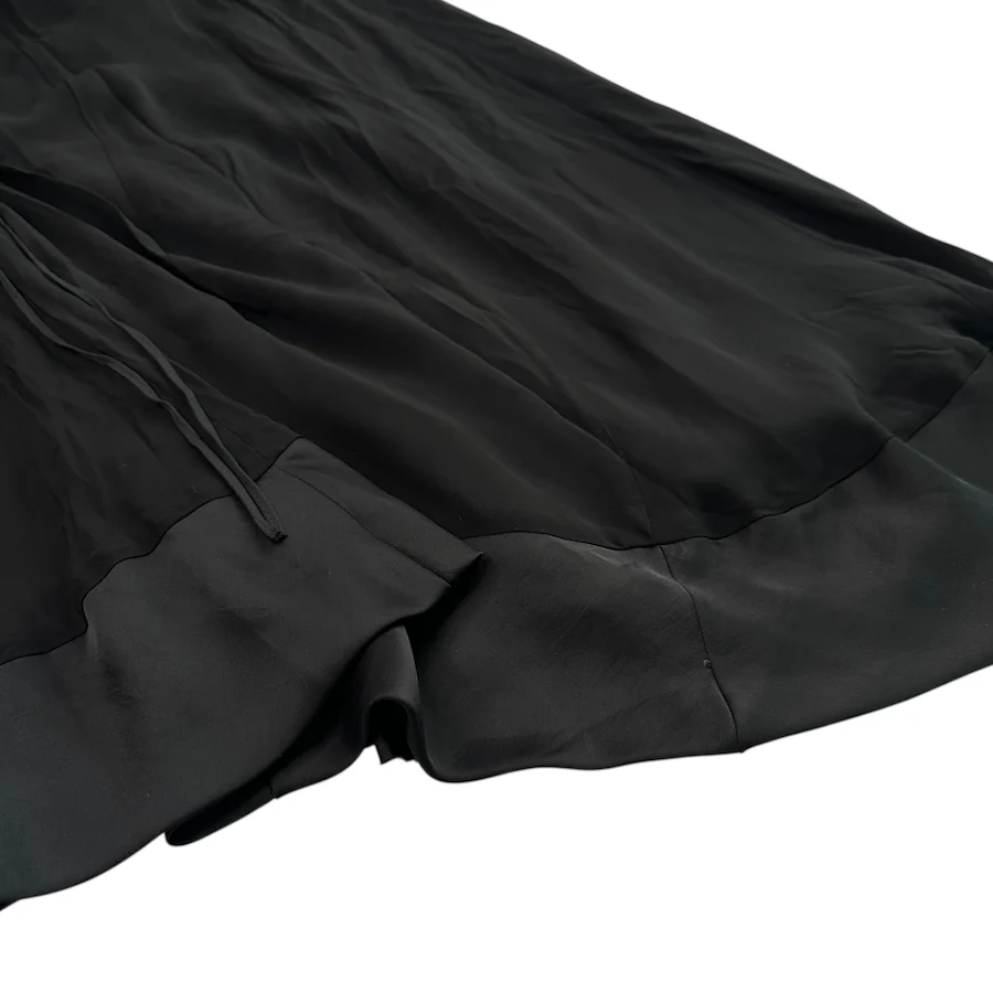 BAJRA DOUBLE LAYERED MAXI SKIRT - BLACK - Image 3