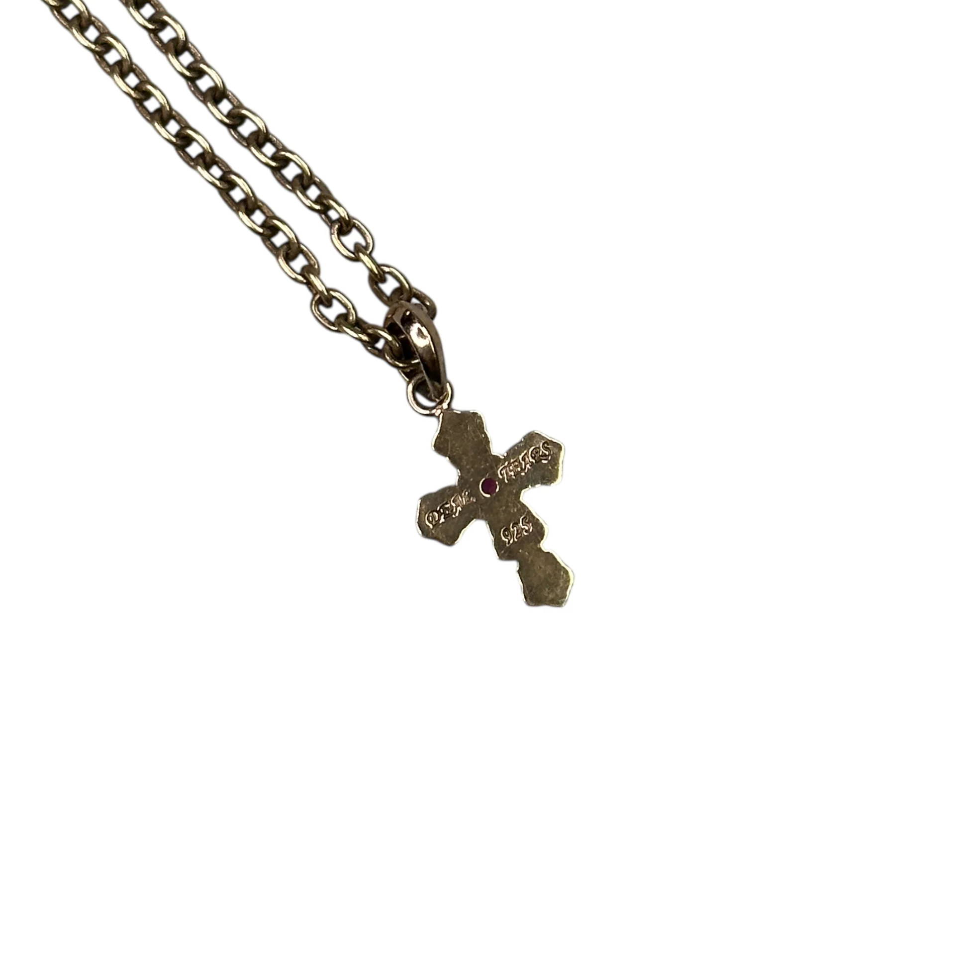 DEAL TEARS CRUCIFIX NECKLACE - GOLD PLATED (925 SILVER) - Image 3