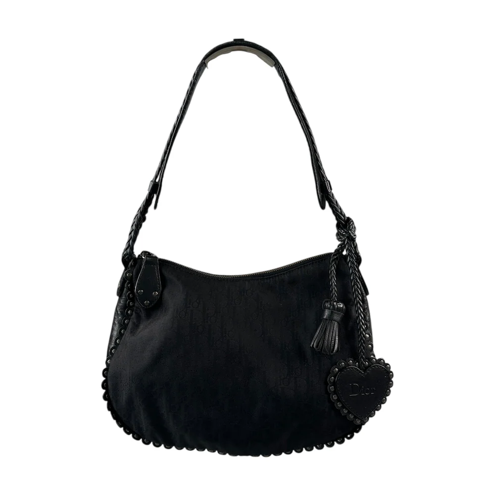 DIOR MONOGRAM BRAIDED HOBO BAG