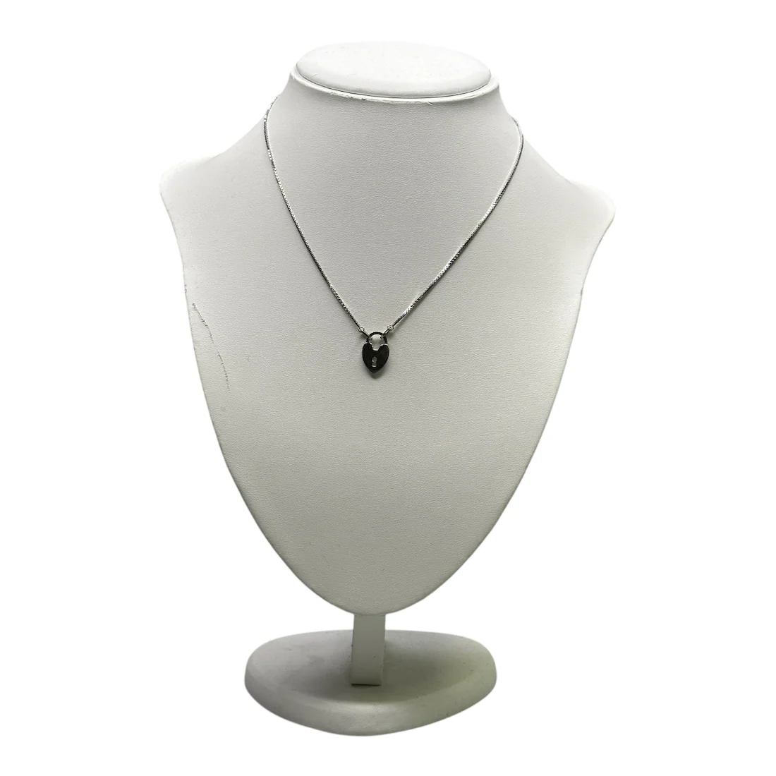DIOR PADLOCK NECKLACE - SILVER PLATED - Image 2