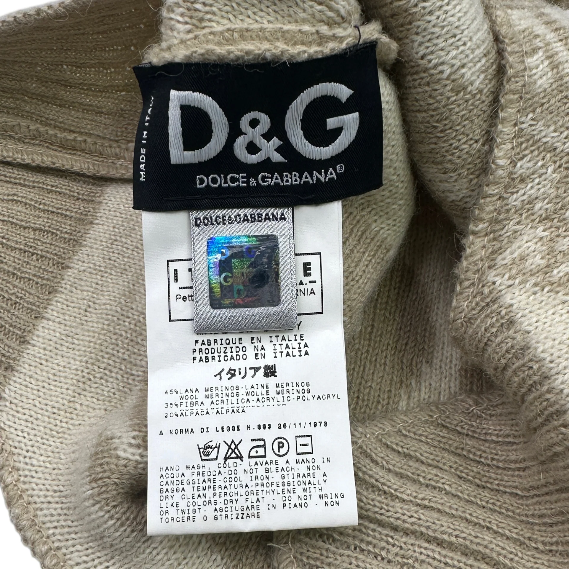 DOLCE & GABBANA WOOL-BLEND TASSLE BEANIE - Image 6