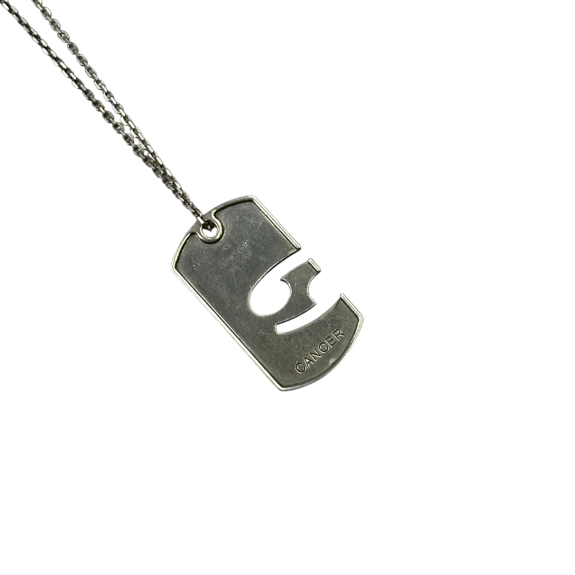GUCCI CANCER ZODIAC PENDANT NECKLACE - 925 SILVER
