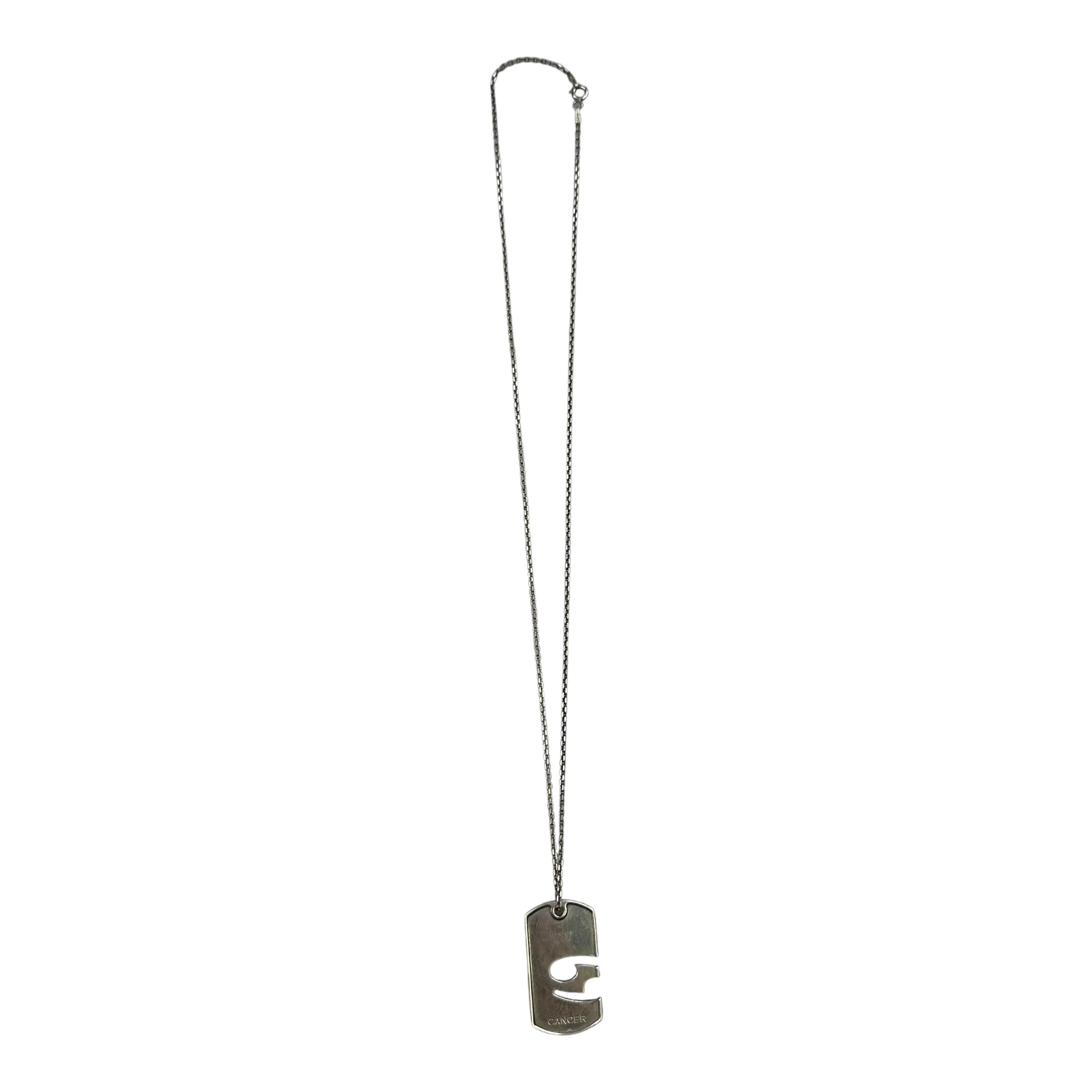 GUCCI CANCER ZODIAC PENDANT NECKLACE - 925 SILVER - Image 2