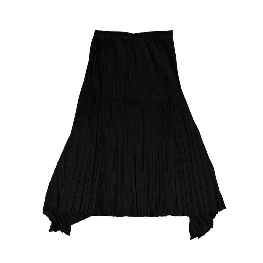ISSEY MIYAKE PLEATS PLEASE ASYMMETRICAL SKIRT - BLACK - Image 2