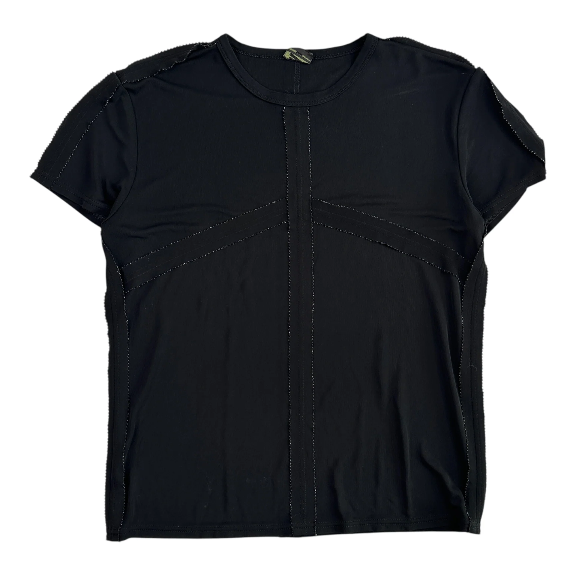 JEAN PAUL GAULTIER HOMME CROSS T-SHIRT - BLACK