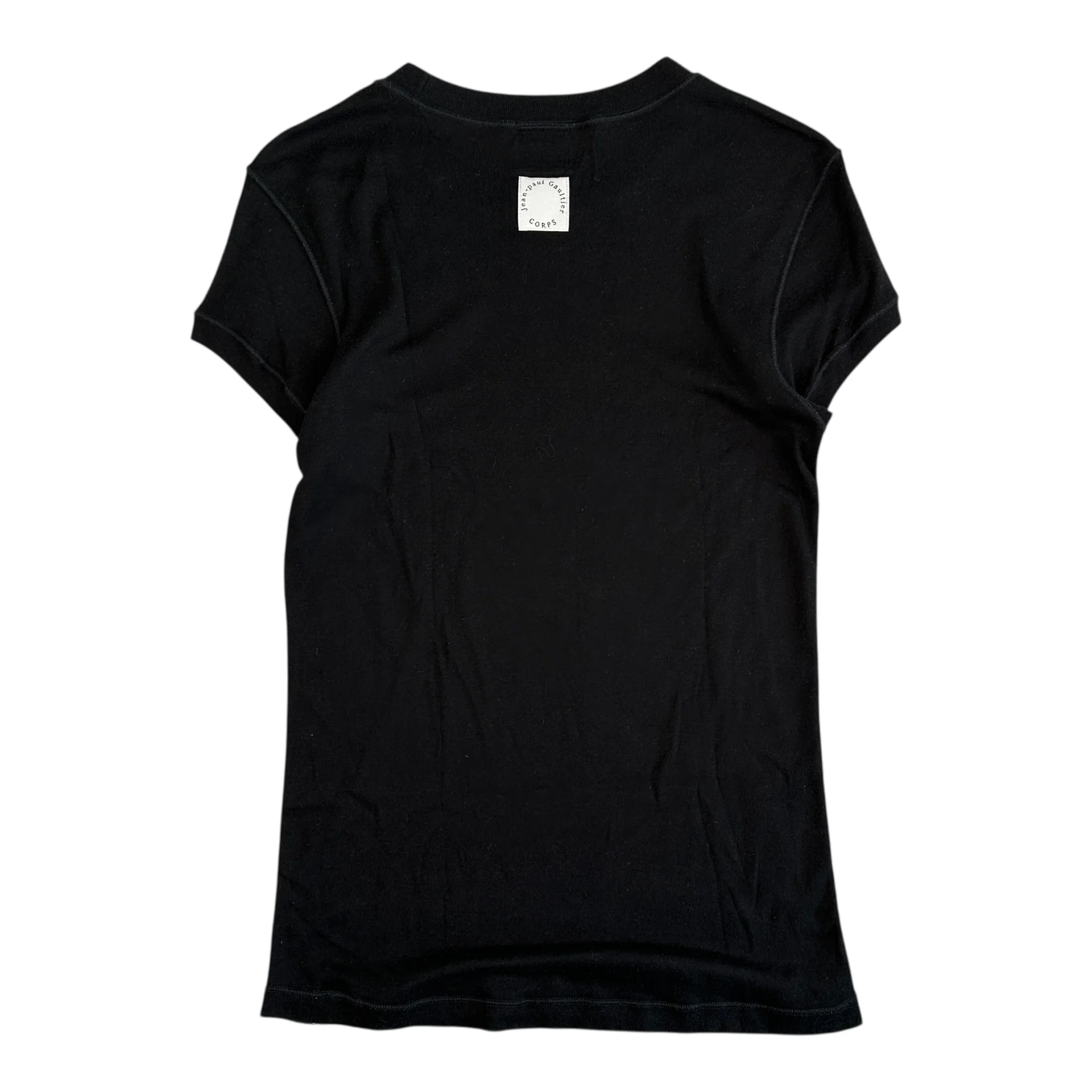 (L) JEAN PAUL GAUTIER HOMME FITTED T-SHIRT - BLACK - Image 2