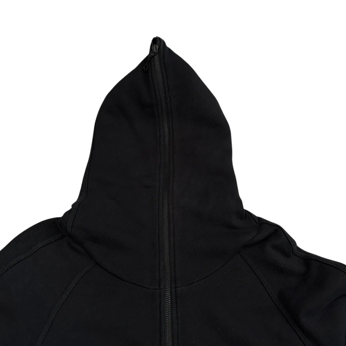 (L) SEMANTIC DESIGN "LOVE & PEACE" ZIP HOODIE - BLACK - Image 4