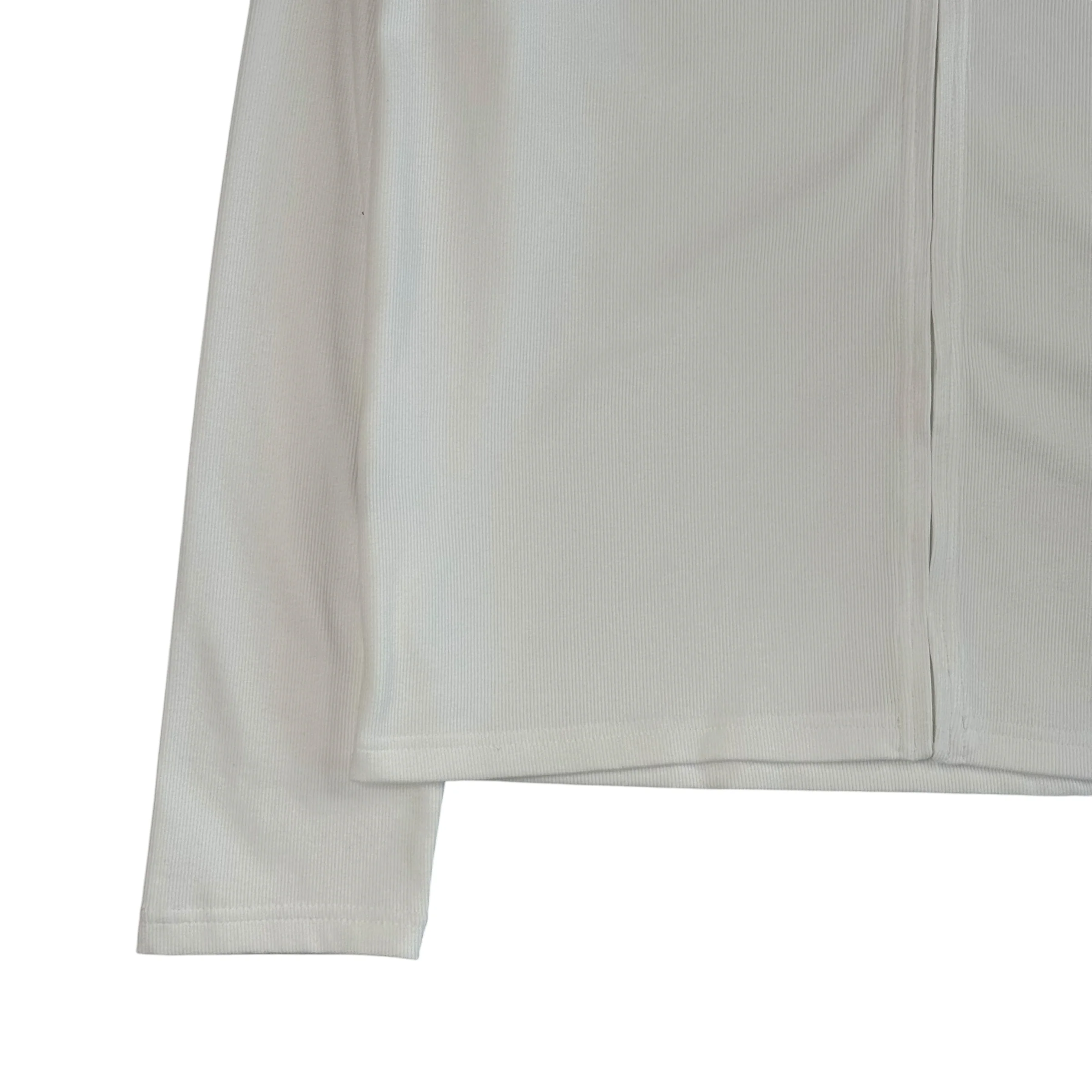 (NEW) AVIREX RIBBED EVERY DAY ZIP UP - WHITE - Image 3