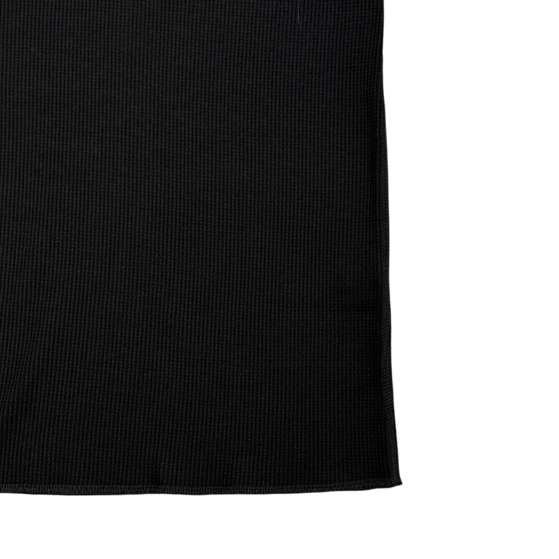 (NEW) AVIREX WAFFLE HENLEY SHORT SLEEVE TOP - BLACK - Image 4
