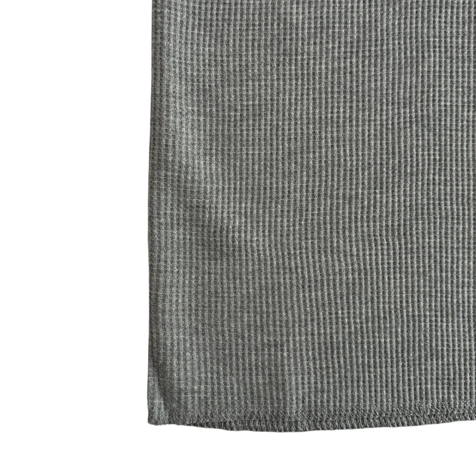 (NEW) AVIREX WAFFLE HENLEY SHORT SLEEVE TOP - HEATHER GREY - Image 5