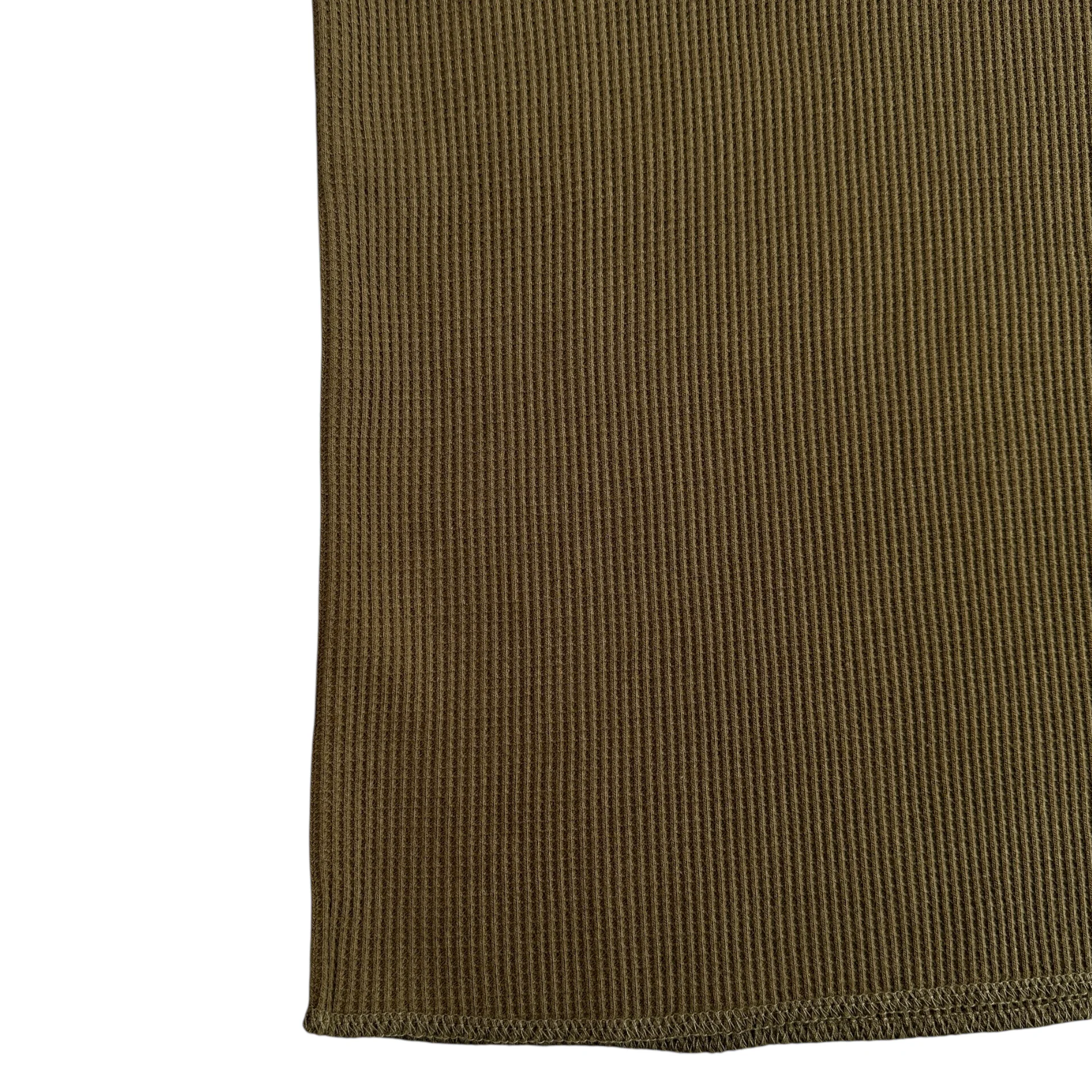 (NEW) AVIREX WAFFLE HENLEY SHORT SLEEVE TOP - OLIVE - Image 5