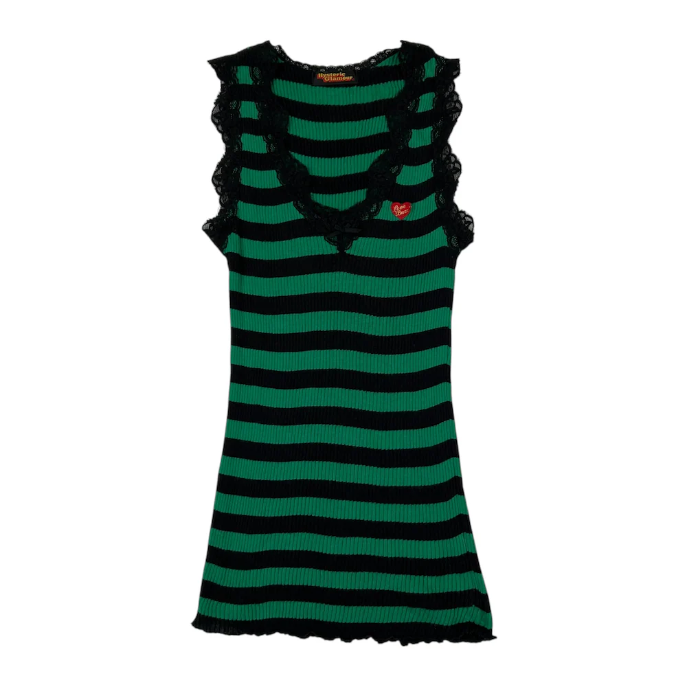(NEW) HYSTERIC GLAMOUR LOVE BUZZ LACE TANK TOP