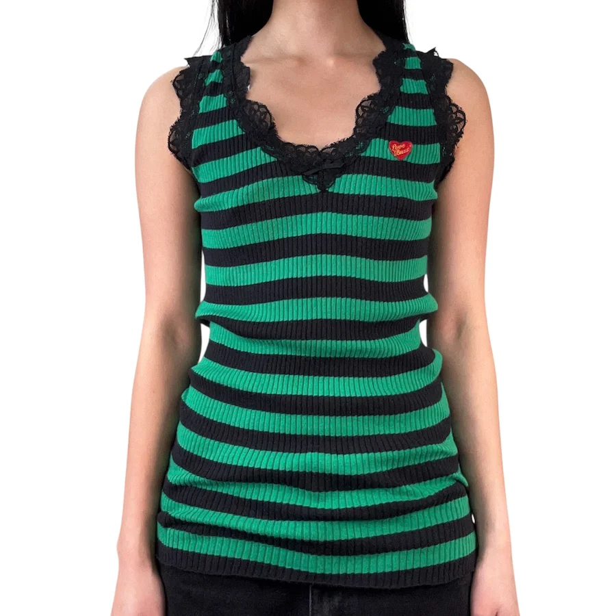 (NEW) HYSTERIC GLAMOUR LOVE BUZZ LACE TANK TOP - Image 2