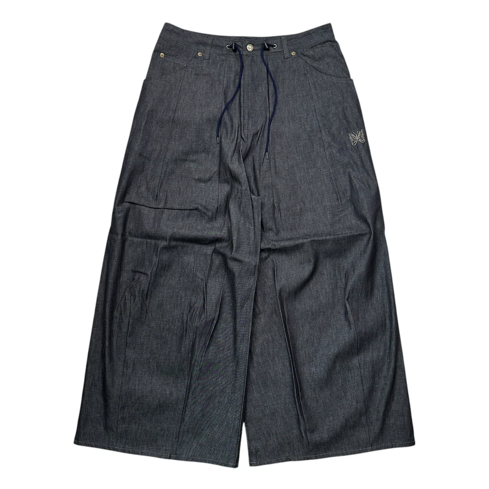 (NEW) NEEDLES 6OZ H.D BUGGY DENIM PANTS - BLUE