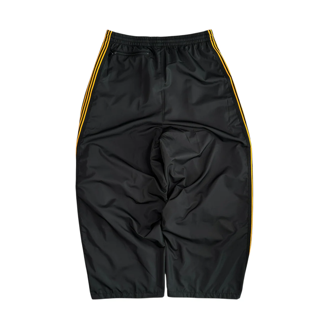 (NEW) NEEDLES NYLON H.D TRACK PANTS - BLACK / ORANGE - Image 3