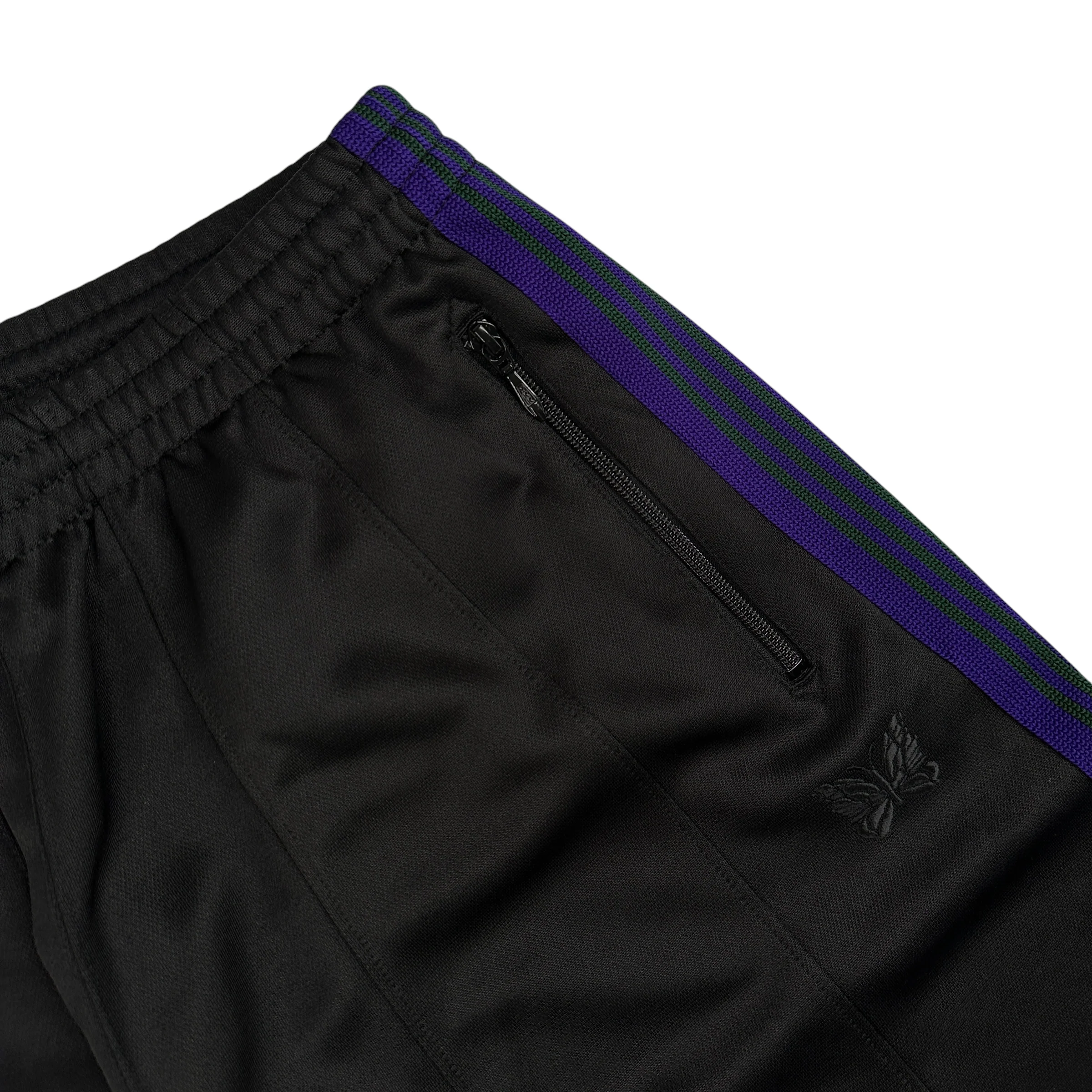 (NEW) NEEDLES H.D TRACK PANTS - BLACK / PURPLE / GREEN - Image 3