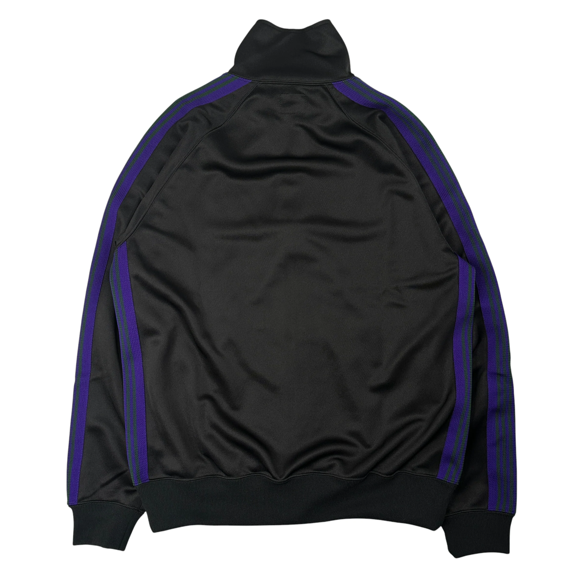 (NEW) NEEDLES POLY SMOOTH TRACK JACKET - BLACK / PURPLE / GREEN - Image 2