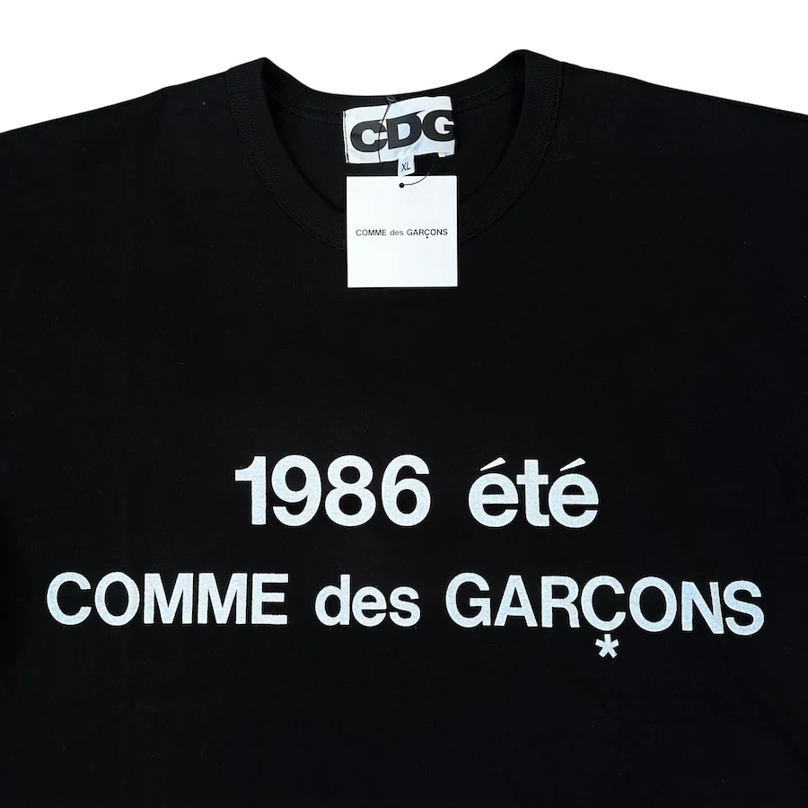 (NEW) COMME DES GARÇONS 1986 T-SHIRT - BLACK - Image 3