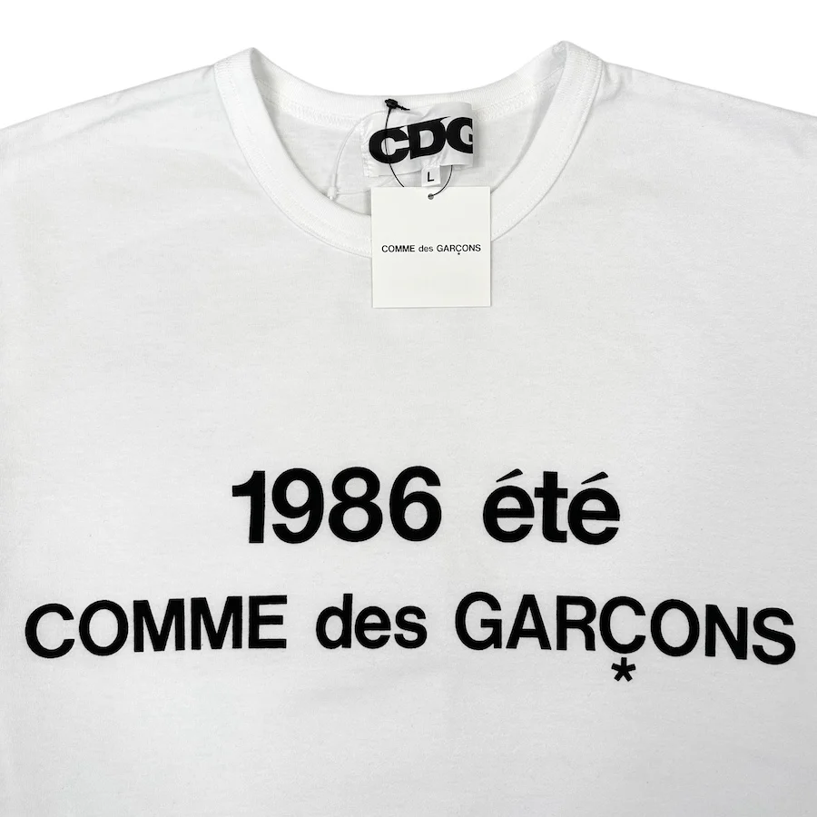 (NEW) COMME DES GARÇONS 1986 T-SHIRT - WHITE - Image 3