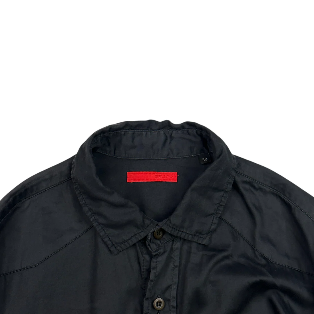 PRADA 2008 DOUBLE POCKET SHIRT - BLACK - Image 4