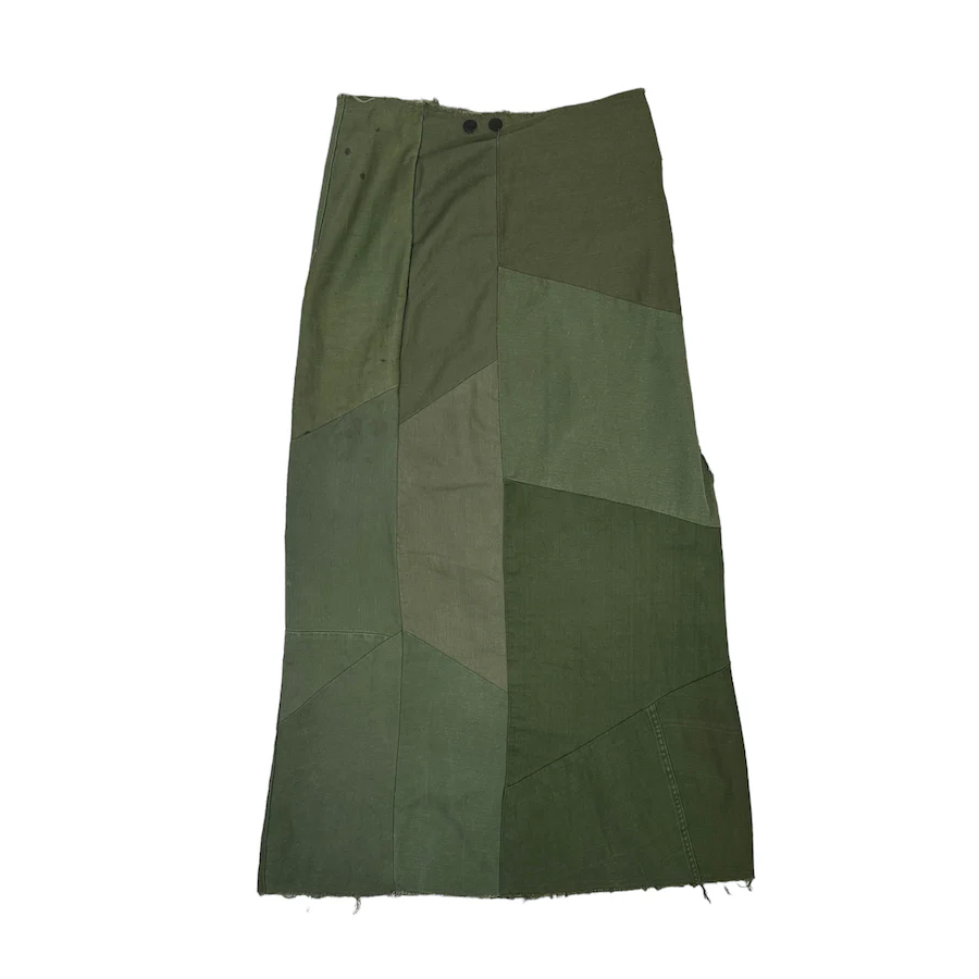 REBUILD BY NEEDLES DISTRESSED PATCHWORK MAXI SKIRT - Image 2