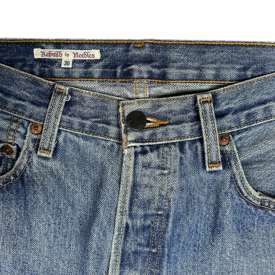 REBUILD BY NEEDLES LIGHT WASH FLARED DENIM - Image 3