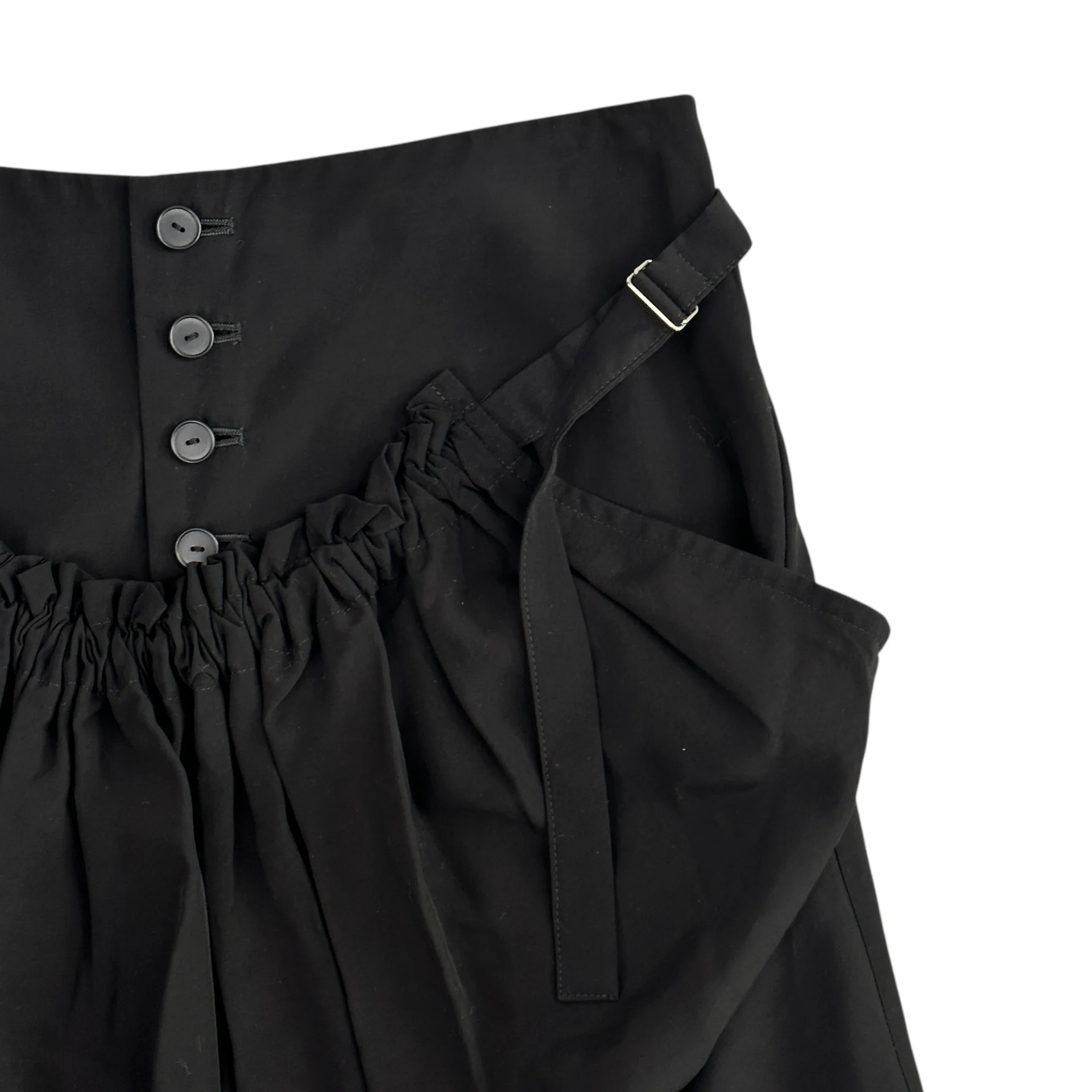 (S) LIMI FEU BUTTON DRESS SKIRT - BLACK - Image 3