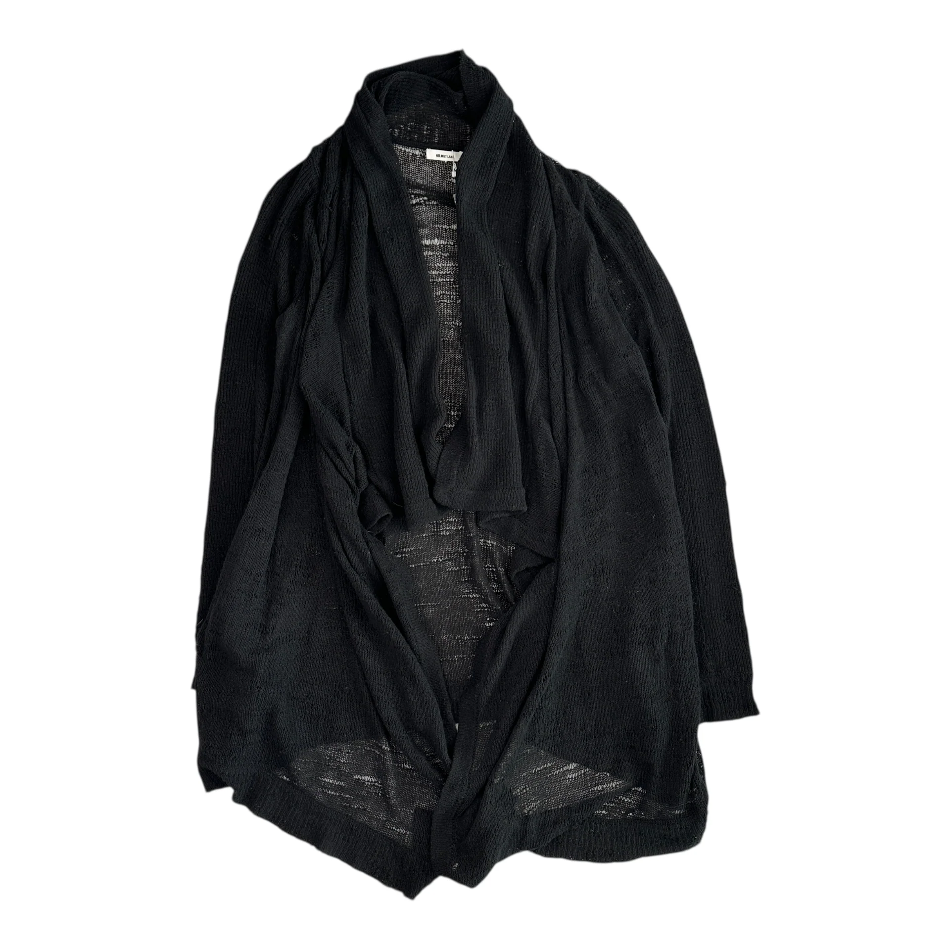 (NEW) (S/M) HELMUT LANG WOOL-BLEND CARDIGAN - BLACK
