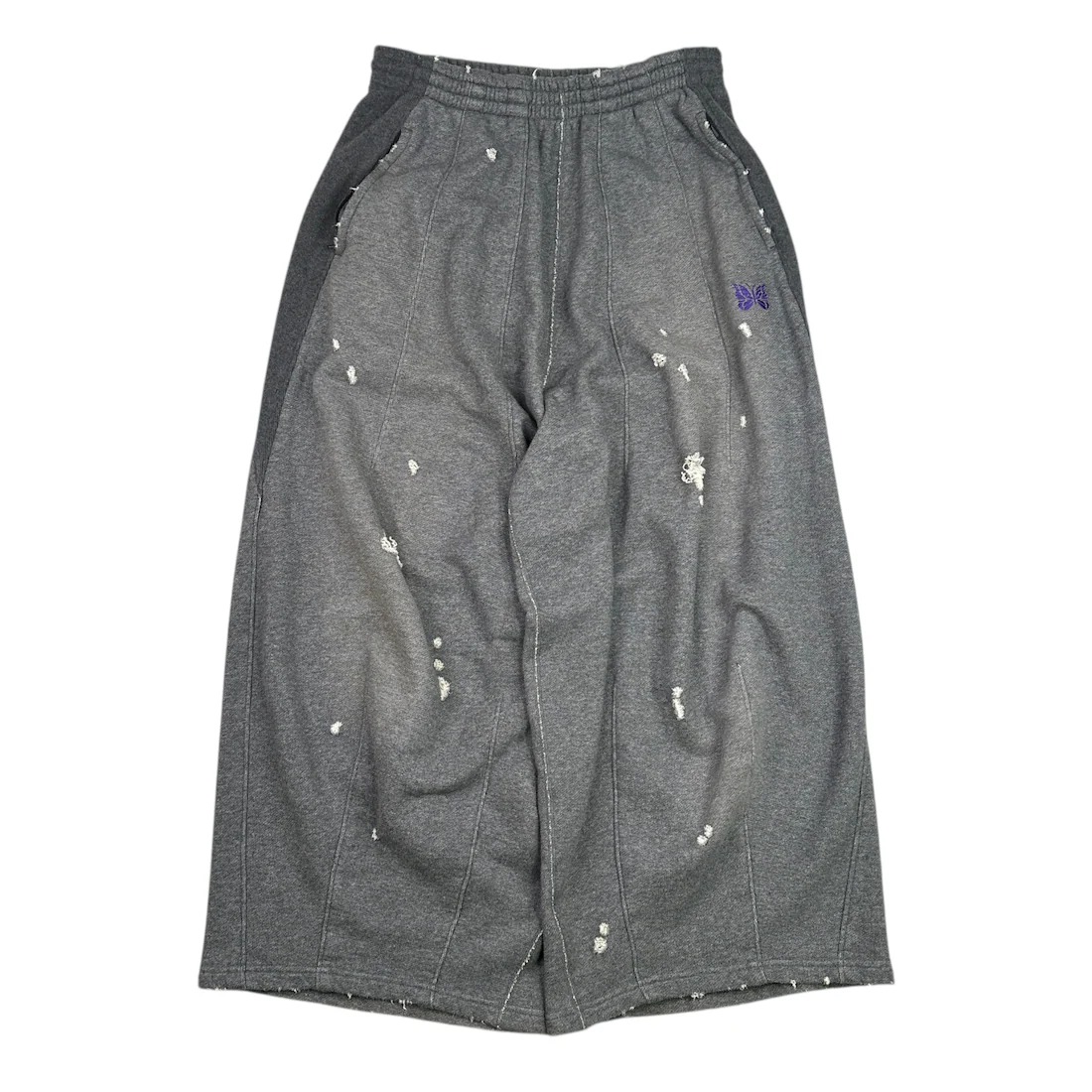 (S) NEEDLES DECONSTRUCTED H.D SWEAT PANTS - GREY