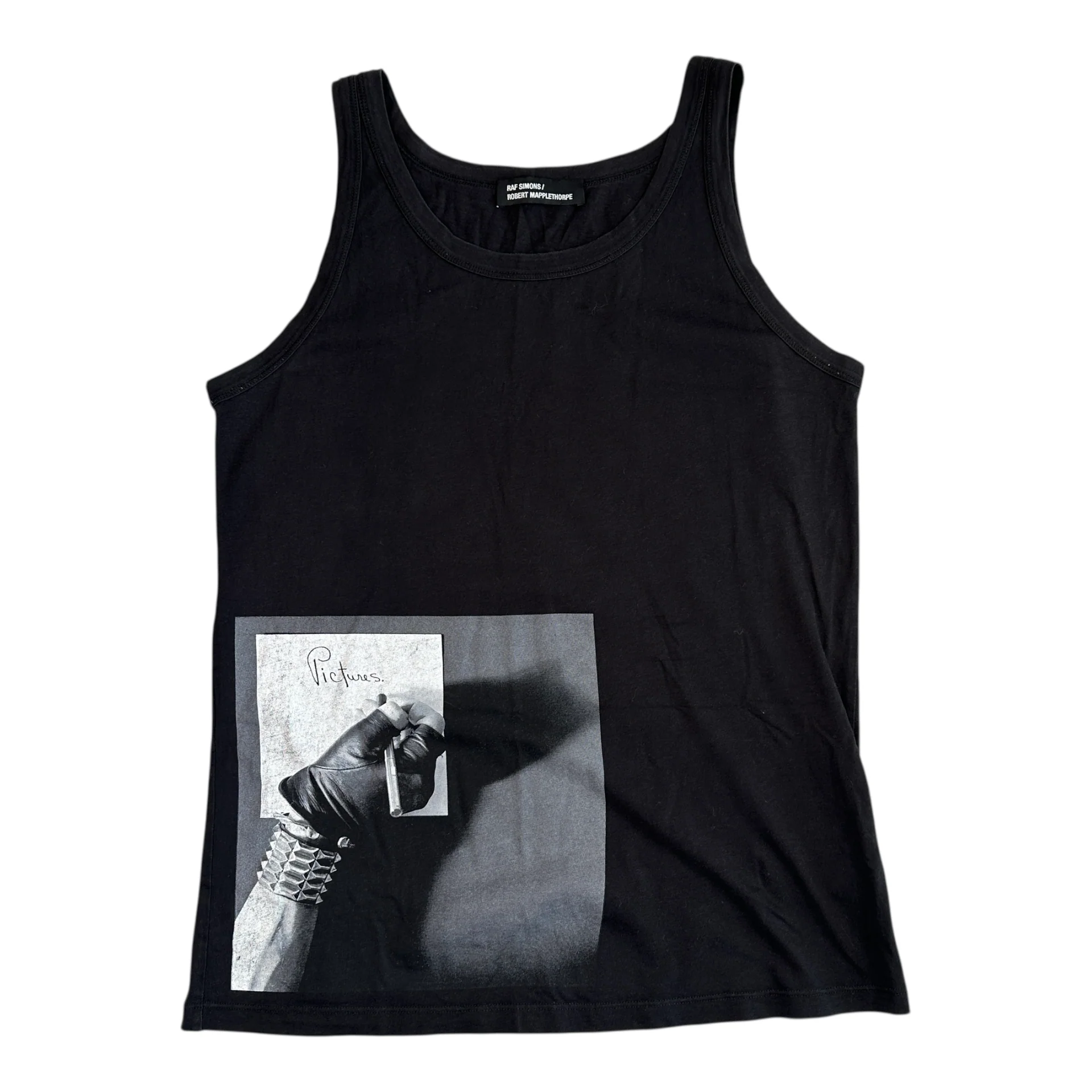 (S) RAF SIMONS/ROBER MAPPLETHORPE VEST - BLACK