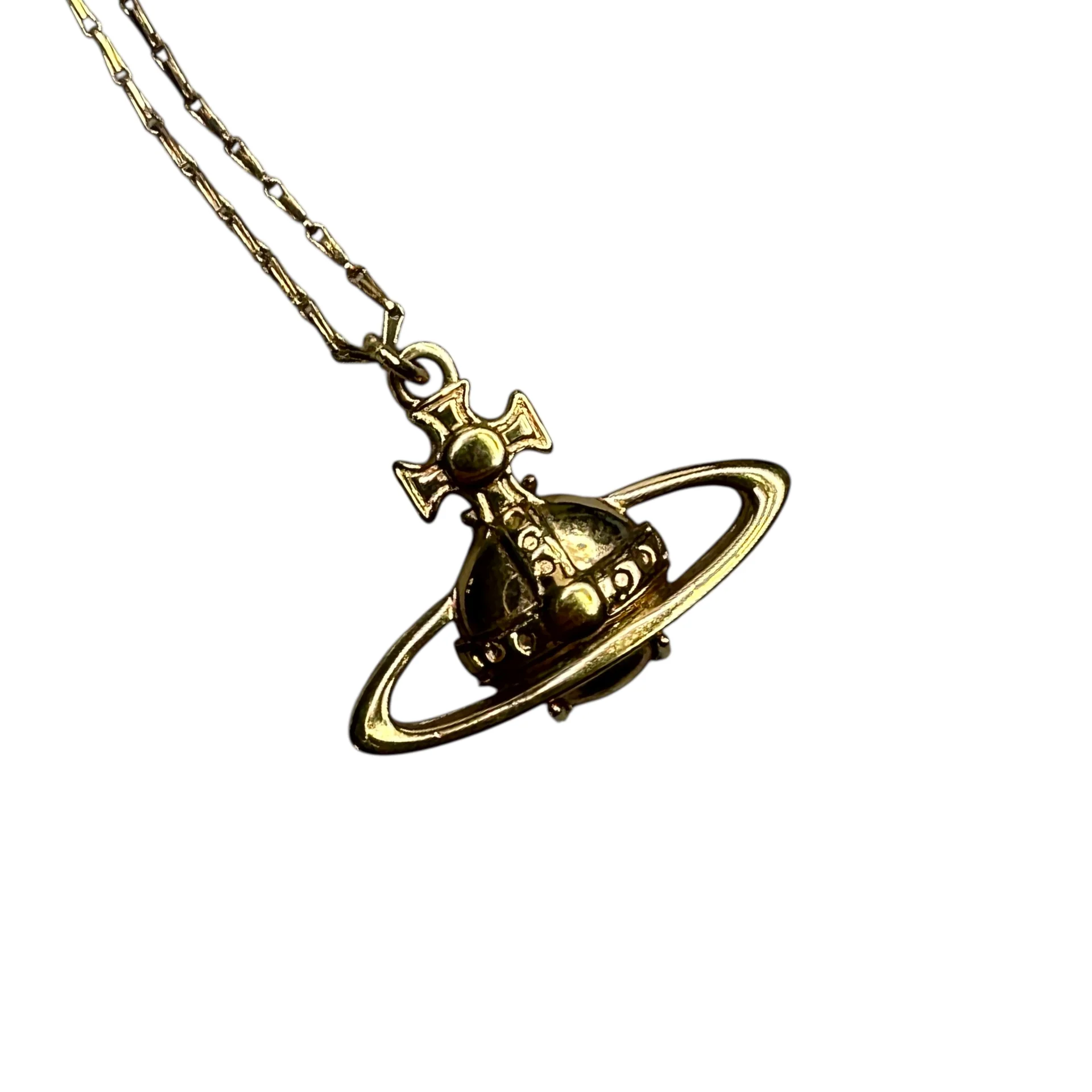 VIVIENNE WESTWOOD SUZIE ORB NECKLACE - GOLD PLATED (BRASS)