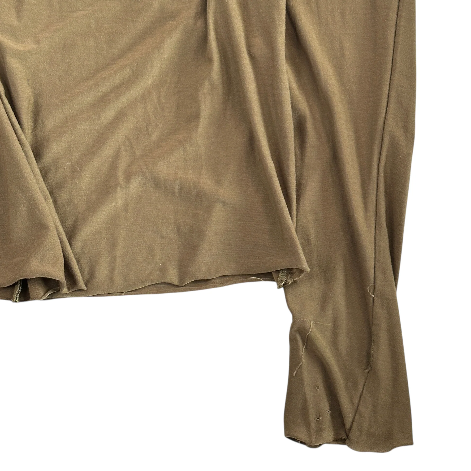 YASUYUKI ISHII BUTTON LONG SLEEVE TOP - GREEN - Image 4